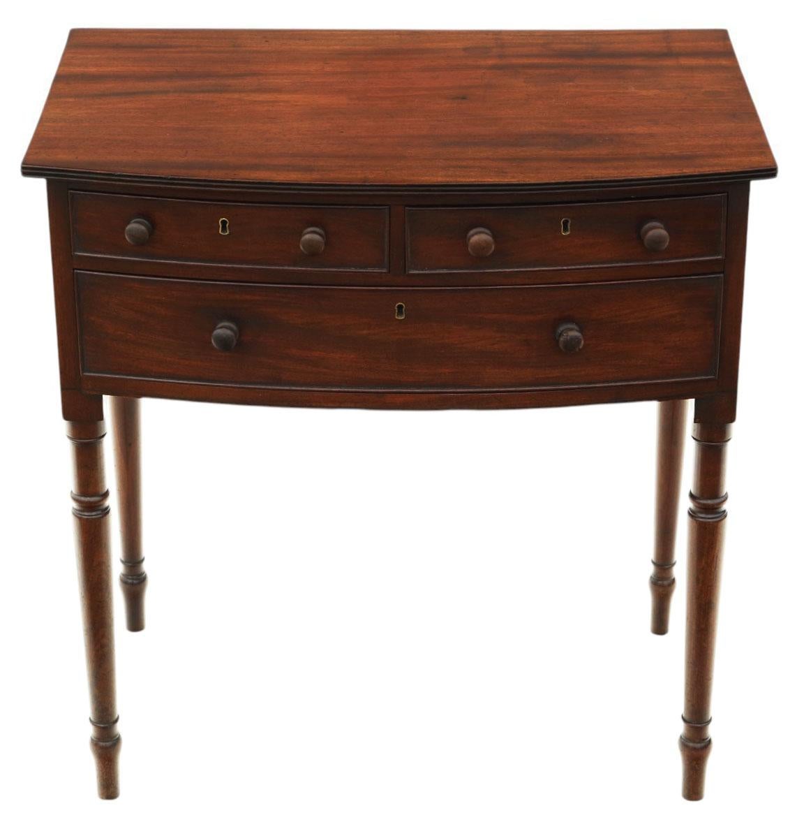 Antique 19th Century Georgian Mahogany Writing Table – Fine Quality Desk or Dressing Table

A fine quality 19th-century Georgian mahogany writing table, versatile enough to function as a desk, dressing table, lamp table, or even a large bedside