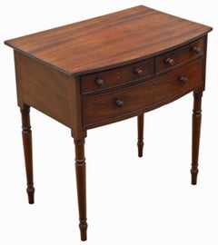Fine Quality Antique 19th Century Georgian Mahogany Writing dressing Side Table