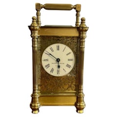 Fine quality Vintage carriage clock by Mappin and Webb