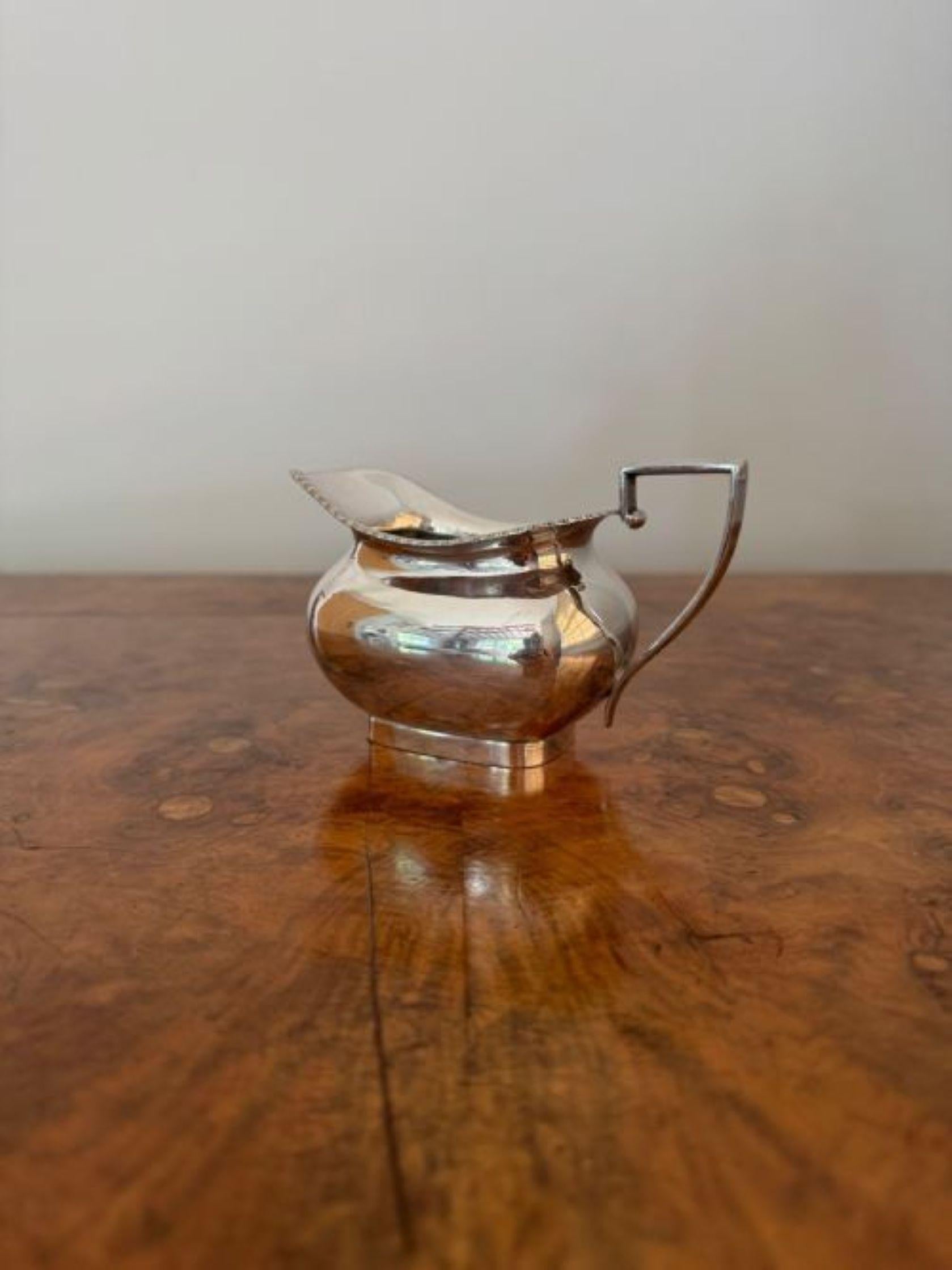 Fine quality antique Edwardian four piece tea set by Walker and Hall For Sale 2