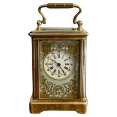 Fine quality antique Edwardian miniature carriage clock