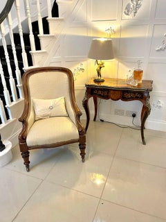 Fine Antique French Kingwood Marquetry Inlaid Ormolu Mounted Card/Side Table