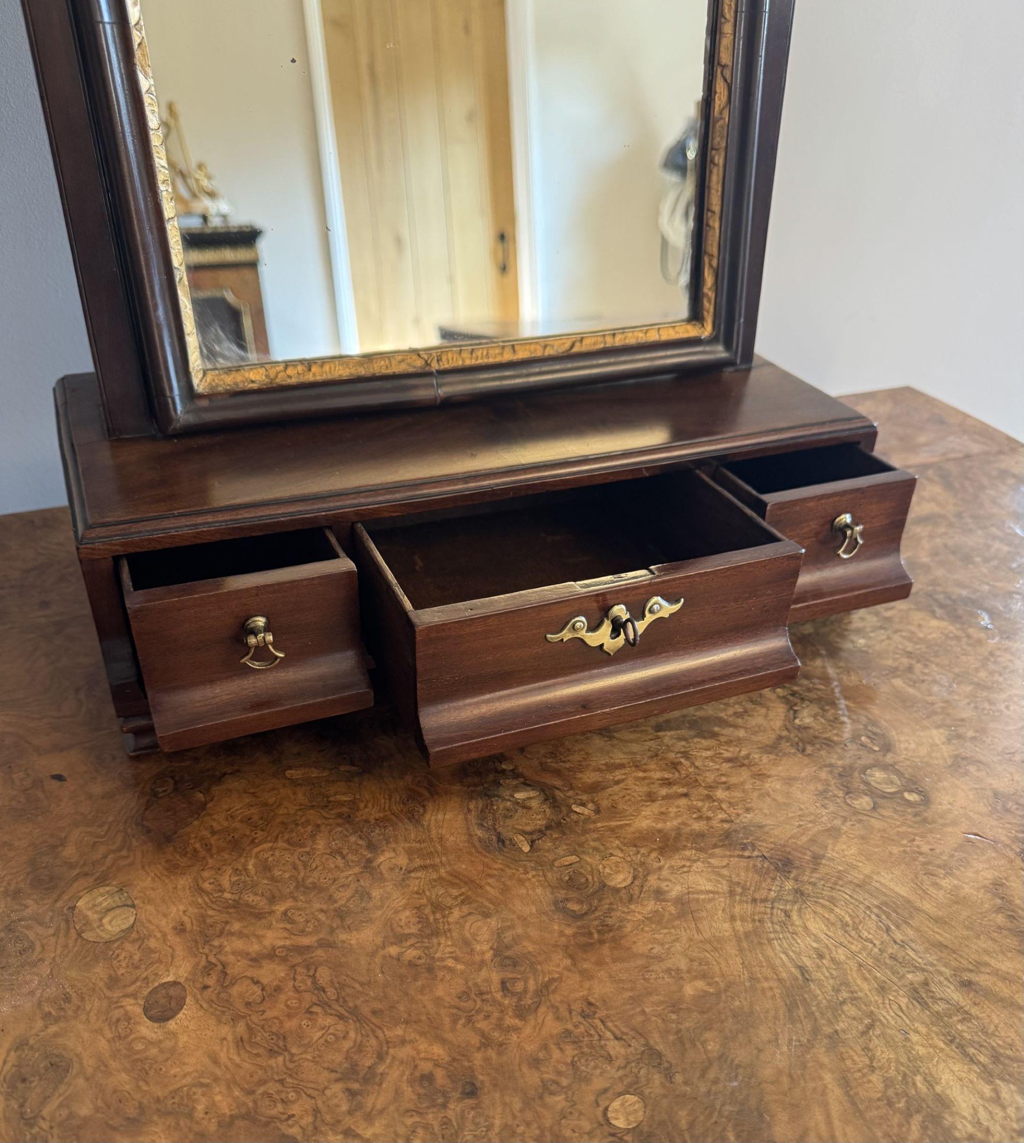Fine quality antique George III dressing table mirror In Good Condition For Sale In Ipswich, GB