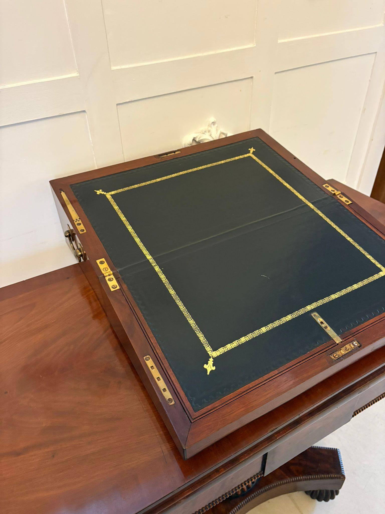 Hochwertige antike George III. Mahagoni-Schreibbox im Angebot 6