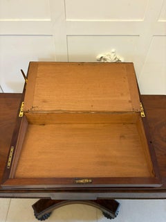 Scatola da scrittura in mogano figurato di Giorgio III di alta qualità