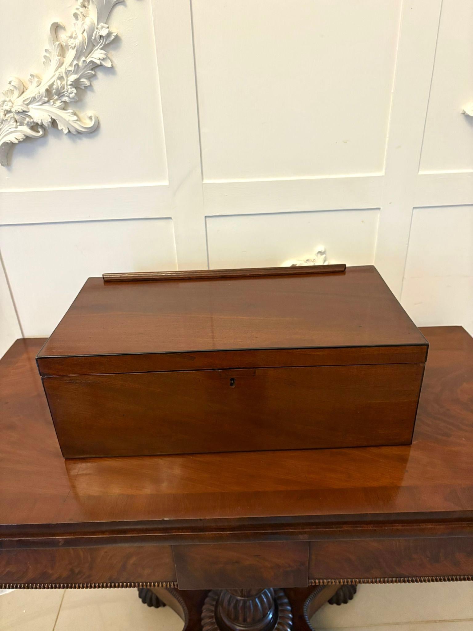 Hochwertige antike George III. Mahagoni-Schreibbox im Zustand „Gut“ im Angebot in Suffolk, GB