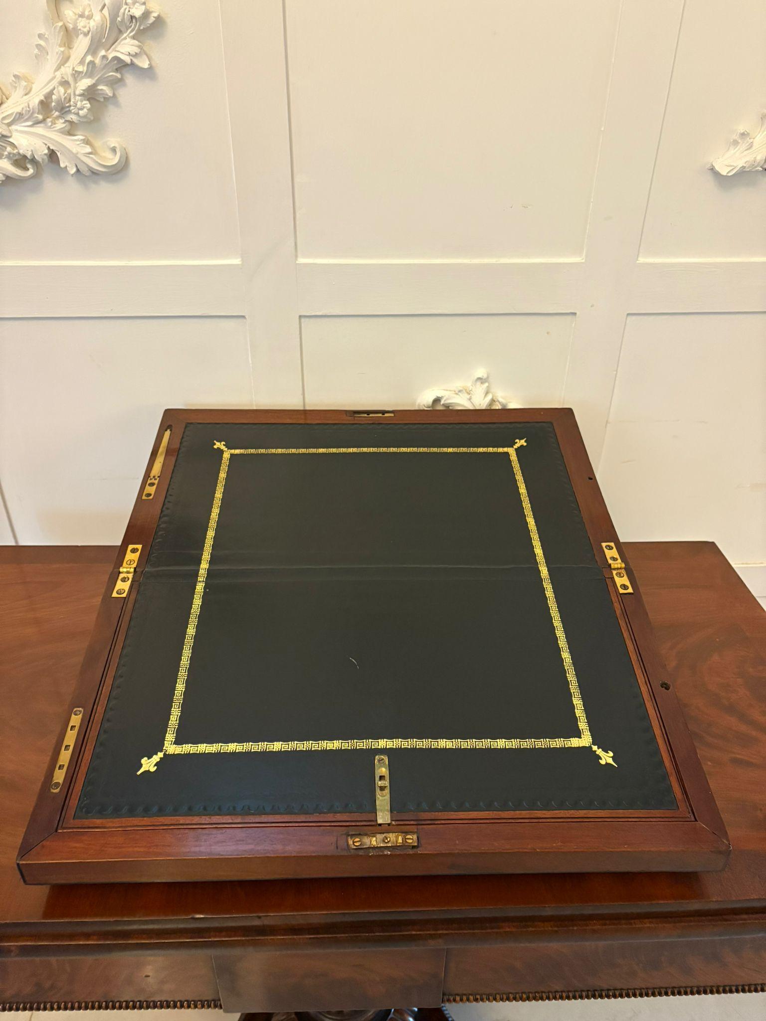 Hochwertige antike George III. Mahagoni-Schreibbox im Angebot 3