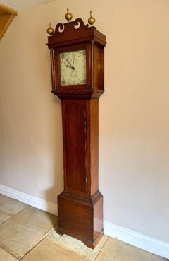 Fine quality antique George III mahogany long case clock