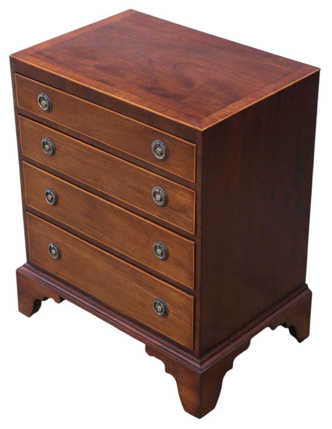 Feine Qualität Antike georgianische Revival Mahagoni-Kommode c.1900 Caddy Top im Zustand „Gut“ im Angebot in Wisbech, Cambridgeshire