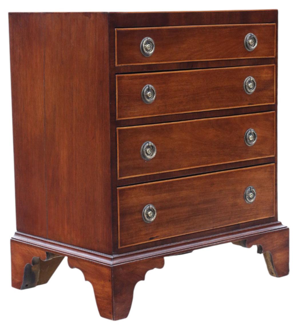 Feine Qualität Antike georgianische Revival Mahagoni-Kommode c.1900 Caddy Top (Frühes 20. Jahrhundert) im Angebot