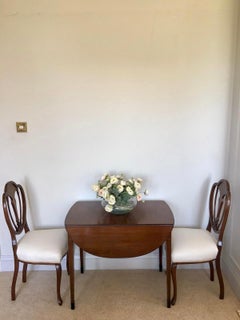 Fine Quality Antique Inlaid Mahogany Pembroke/Side Table