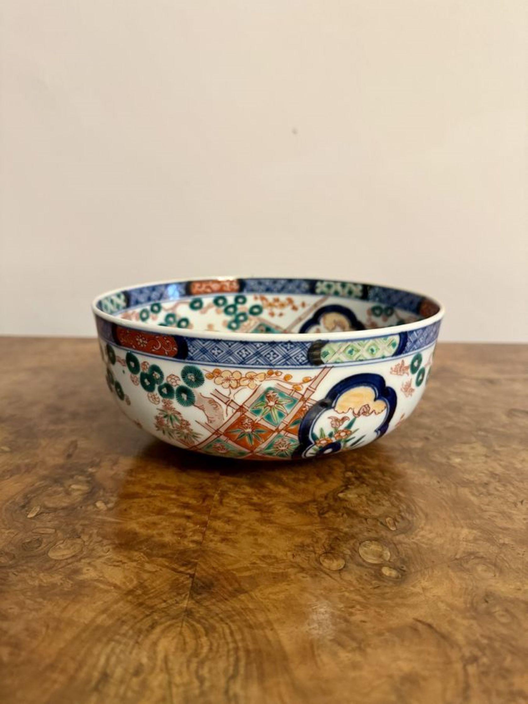 Ceramica Ciotola imari giapponese antica di alta qualità