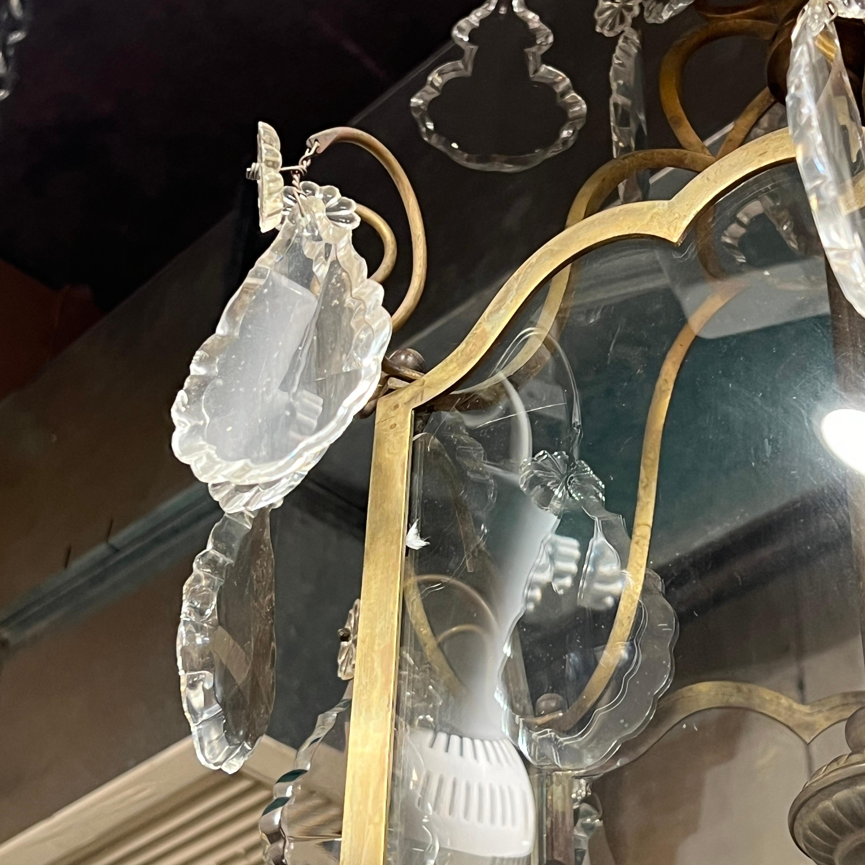 Belle qualité de style Louis XV antique  Lanterne à quatre lumières Bon état - En vente à New York, NY