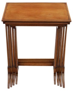 Fine Quality Antique Mahogany Nest of Four Side Occasional Tables - Circa 1920