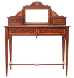 Fine Quality Antique Mahogany Writing Table 19th Century Desk Side Dressing