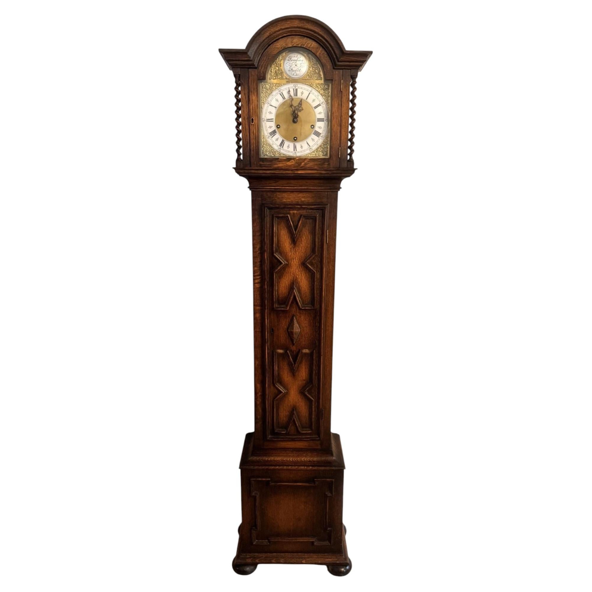 Orologio della nonna con suoneria di 8 giorni in Oak Oak di alta qualità