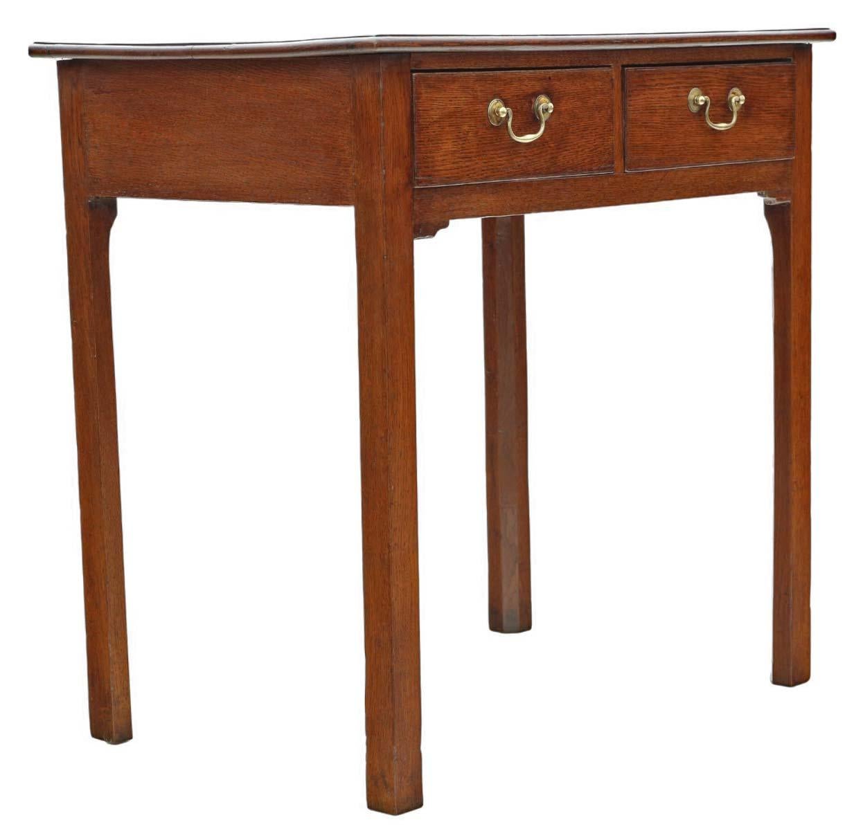 Table à écrire en Oak Oak de qualité - 19ème siècle Bureau Side Dressing en vente 1
