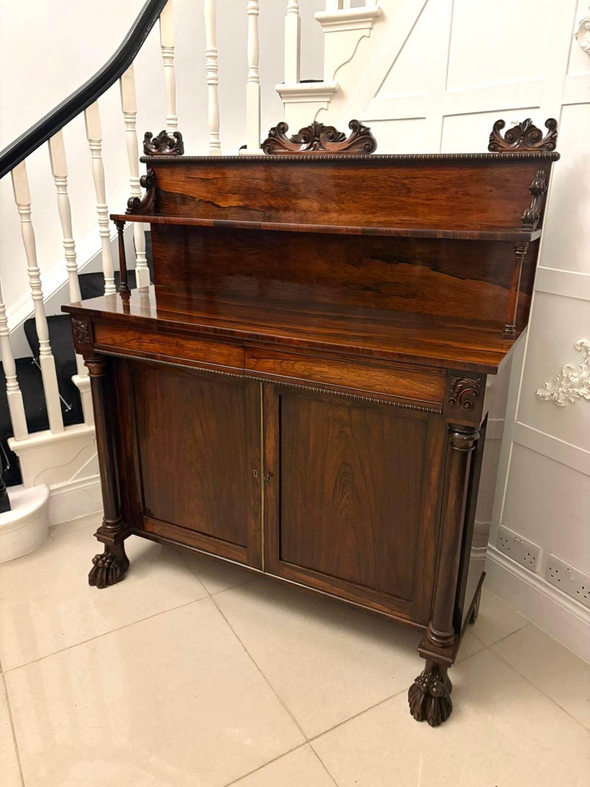 Credenza in mogano antico Regency di alta qualità in vendita 8