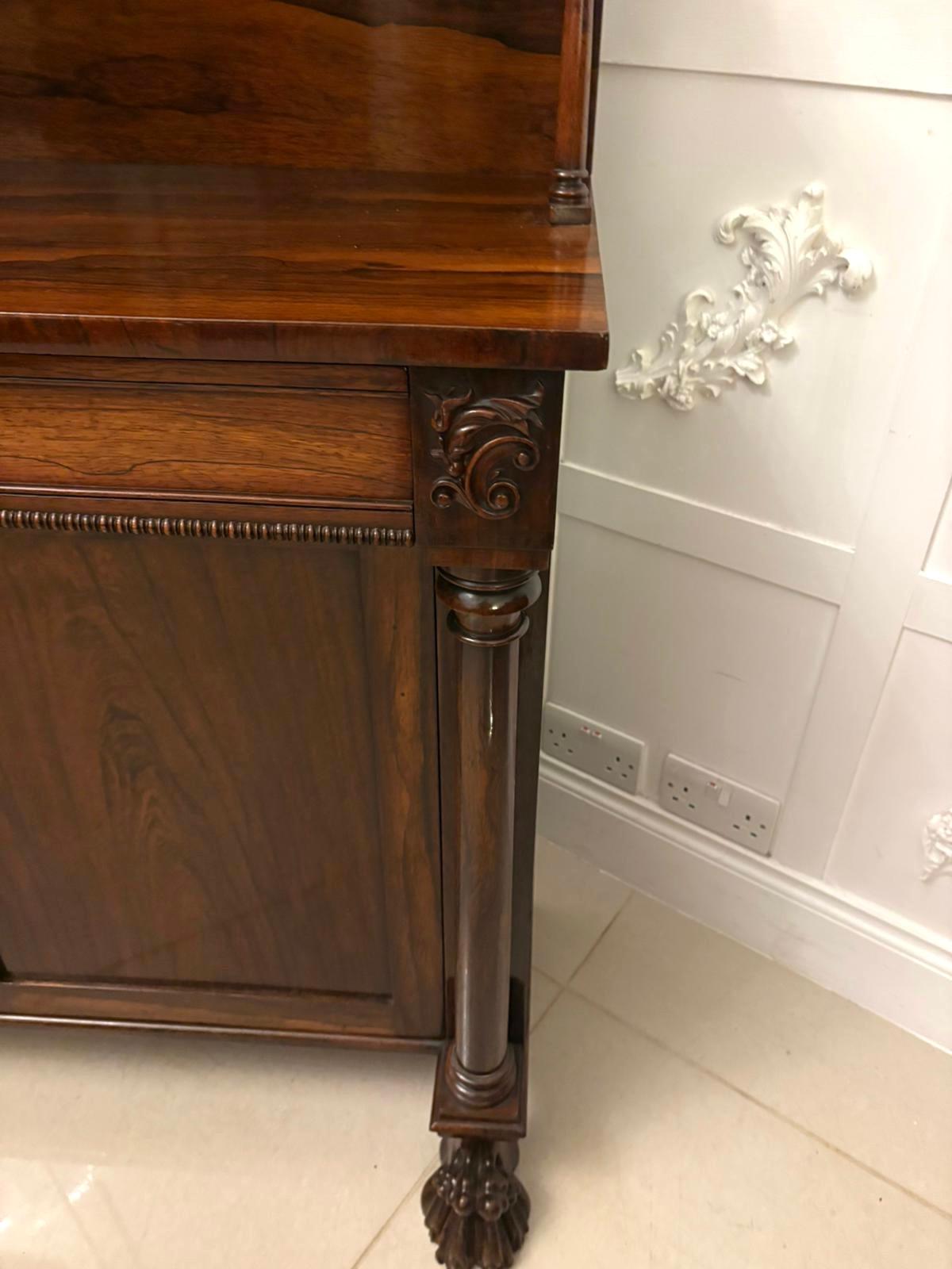Credenza in mogano antico Regency di alta qualità in vendita 9