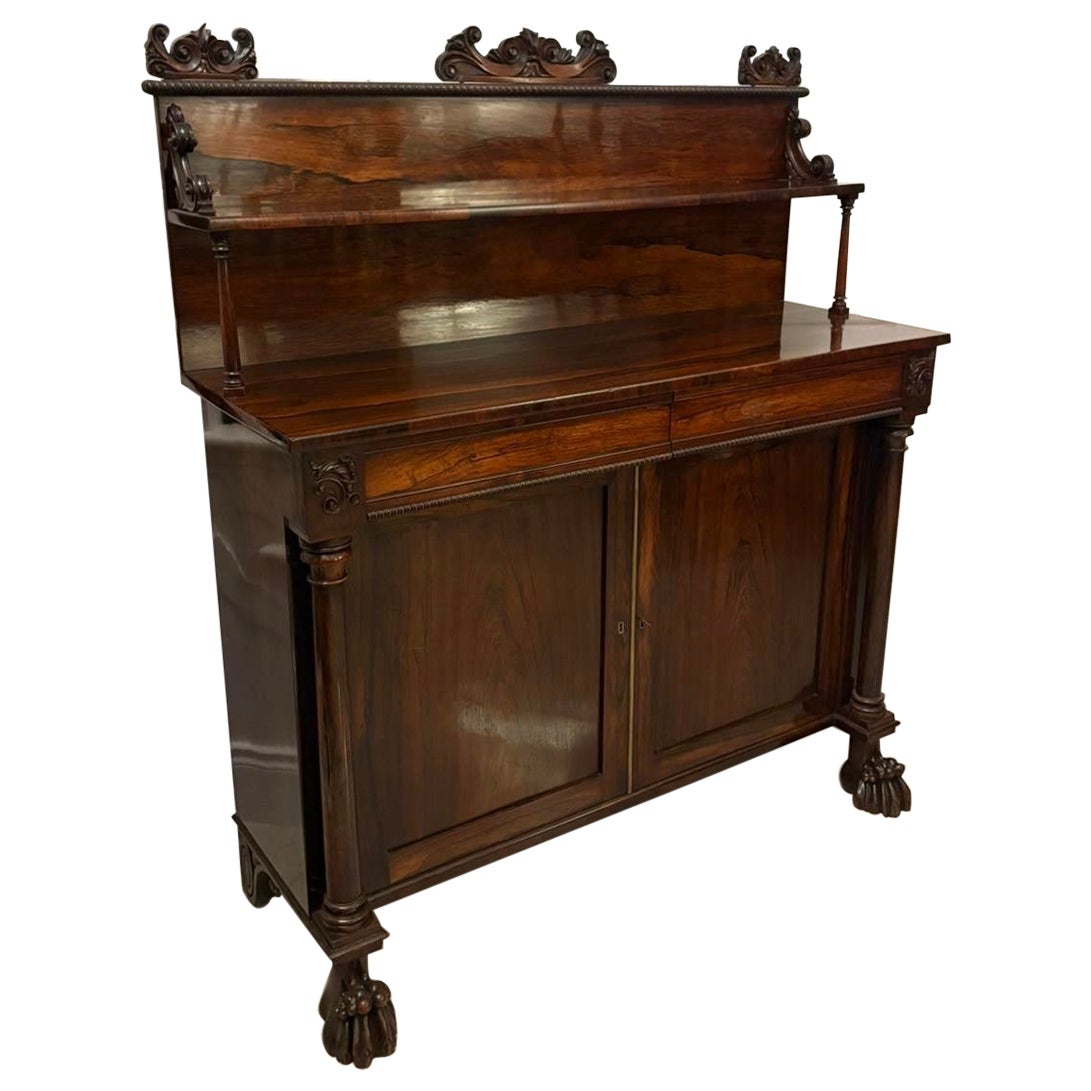 Credenza in mogano antico Regency di alta qualità in vendita