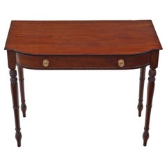 Fine Quality Antique Regency Mahogany Writing Table - C1825 Desk Side Dressing