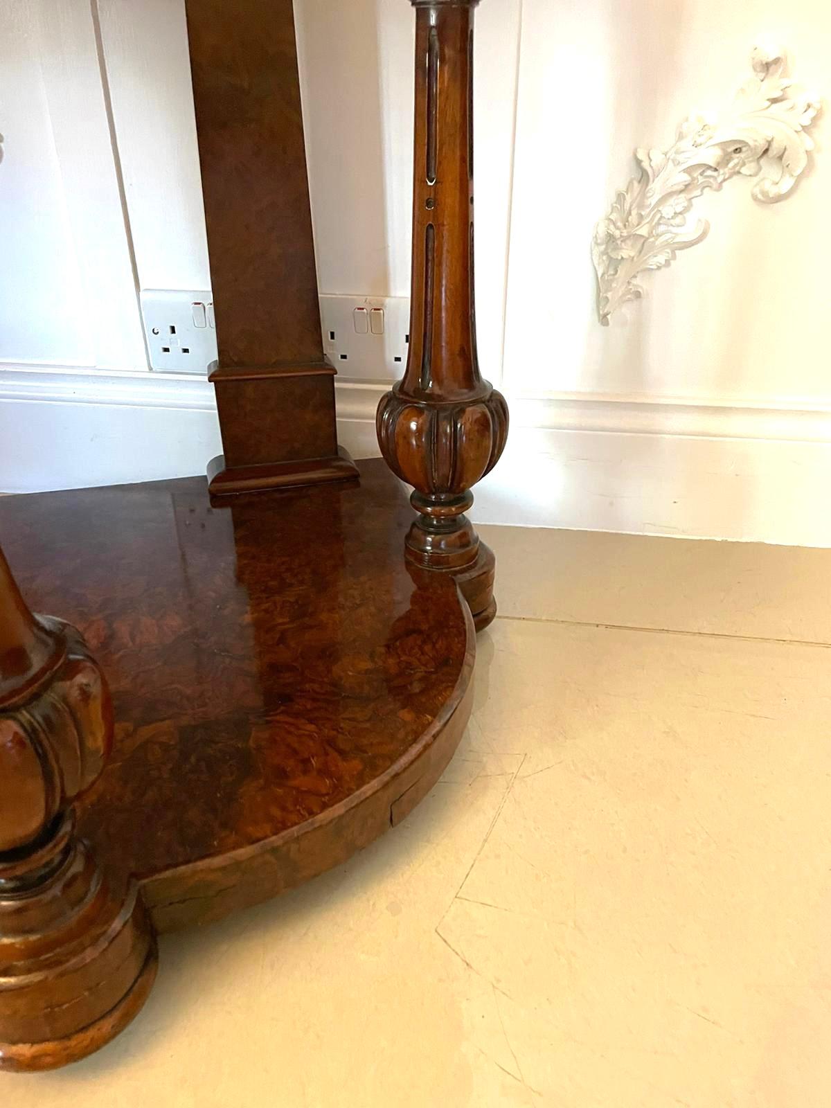 Fine Quality Antique Victorian Burr Walnut Dressing Table For Sale 10