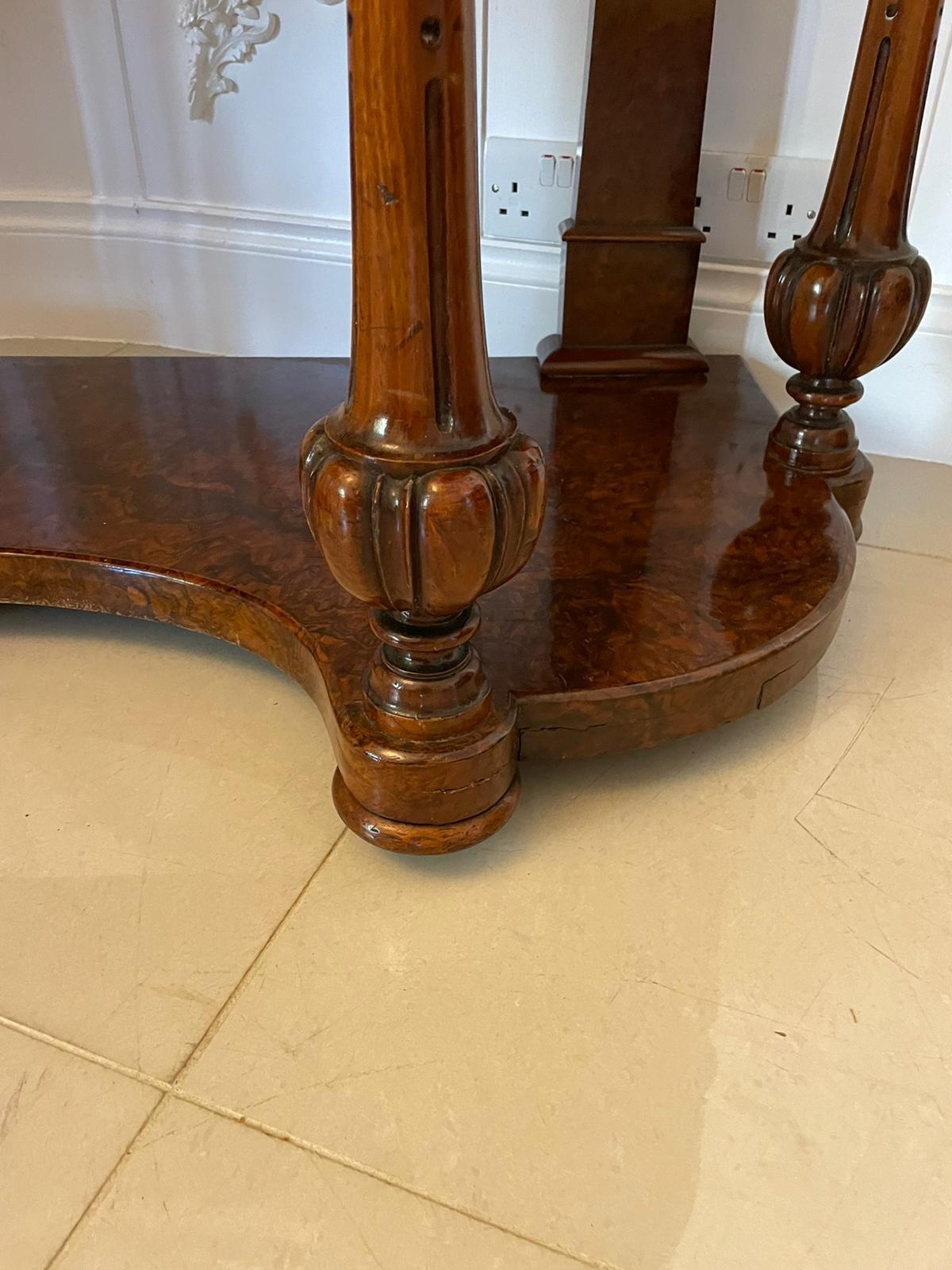 Fine Quality Antique Victorian Burr Walnut Dressing Table For Sale 3