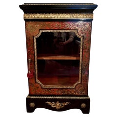 Fine quality antique Victorian French boulle display cabinet 