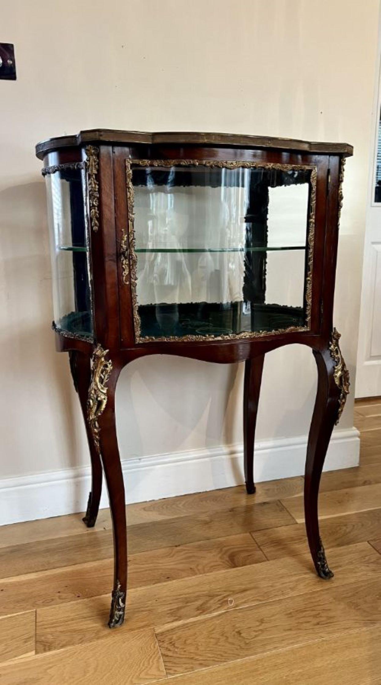 Fine quality antique Victorian French freestanding ormolu mounted cabinet For Sale 5