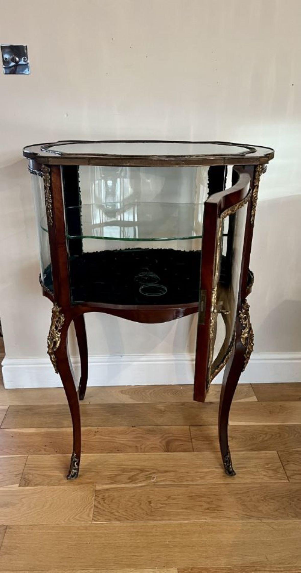 Fine quality antique Victorian French freestanding ormolu mounted cabinet In Good Condition For Sale In Ipswich, GB