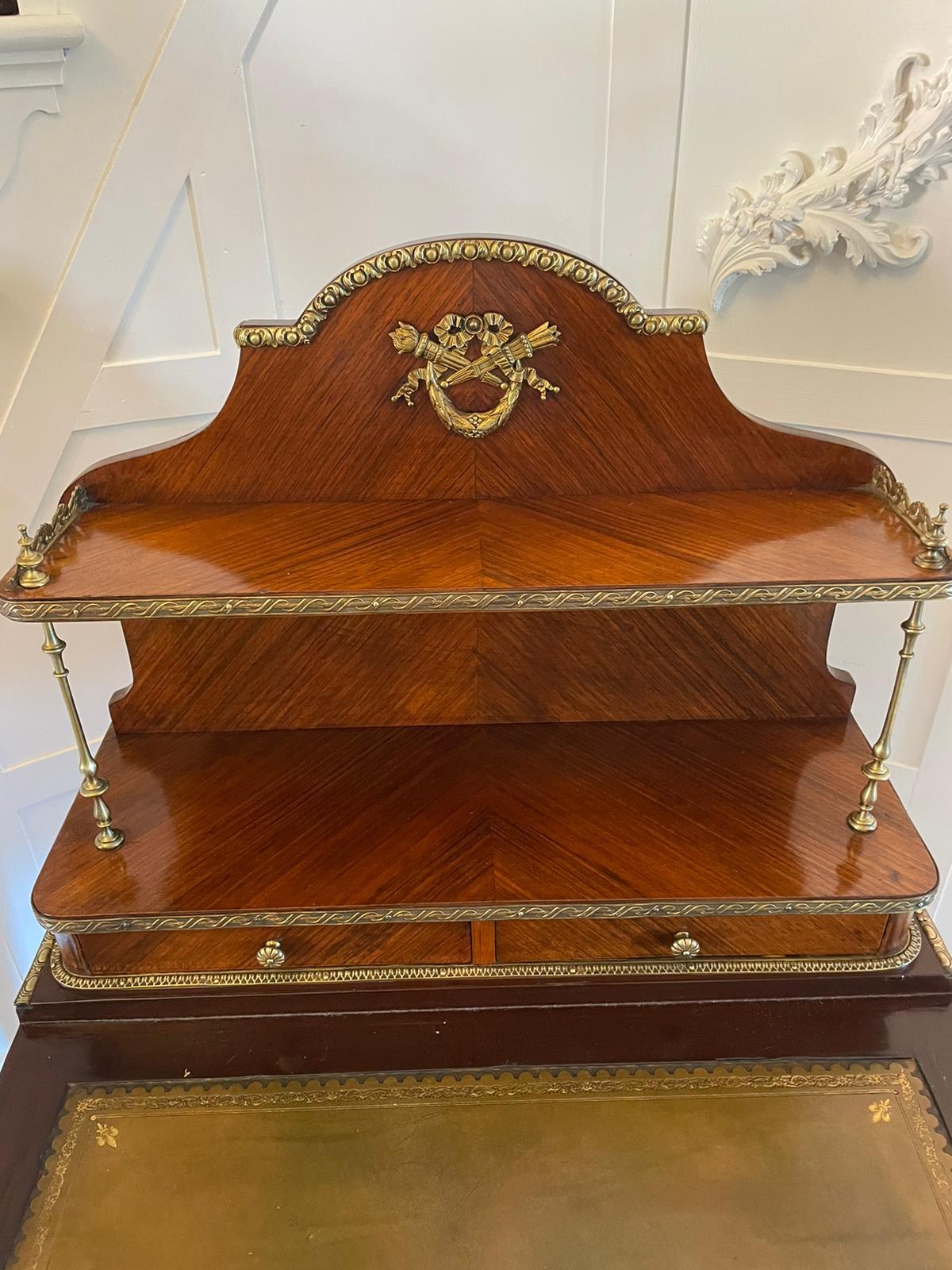 Fine Quality Antique Victorian French Kingwood Bonheur Du Jour For Sale 3