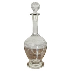 Fine quality antique Victorian glass decanter 