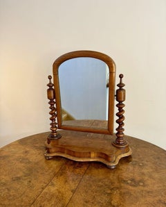 Fine quality antique Victorian mahogany dressing table mirror