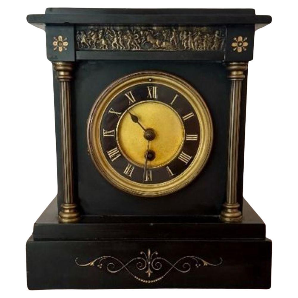 Fine quality antique Victorian mantle clock For Sale