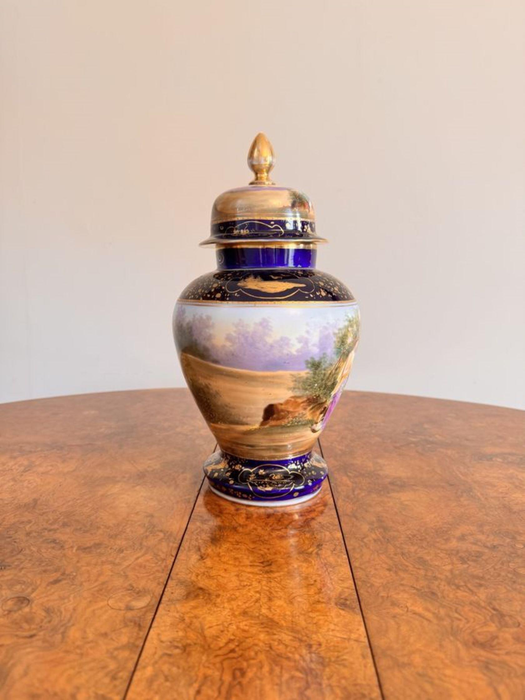 Fine quality antique Victorian Royal Vienna vase garniture In Good Condition For Sale In Ipswich, GB