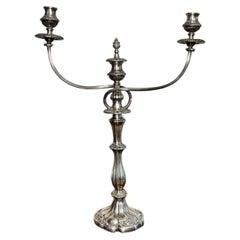Fine quality antique Victorian silver plated candelabra