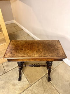 Fine quality antique Victorian walnut card table by Edwards & Roberts