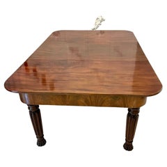 Fine Quality Antique William IV Figured Mahogany Extending Dining Table