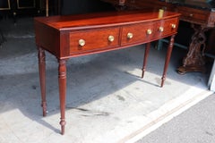 Fine Quality Baker Three Drawer Banded Mahogany Sheraton Style Server Sideboard