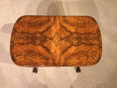 Fine Quality Burr Walnut Victorian Period Backgammon Table