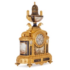 Fine Quality 19th Century Sevres Style Clock Garniture