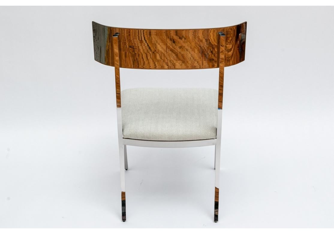 Gute Qualität  Sessel im Klismos-Stil aus Chrom im Zustand „Gut“ im Angebot in Bridgeport, CT