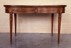Fine Quality Coromandel and Marquetry Inlaid Victorian Period Kidney Lady Desk