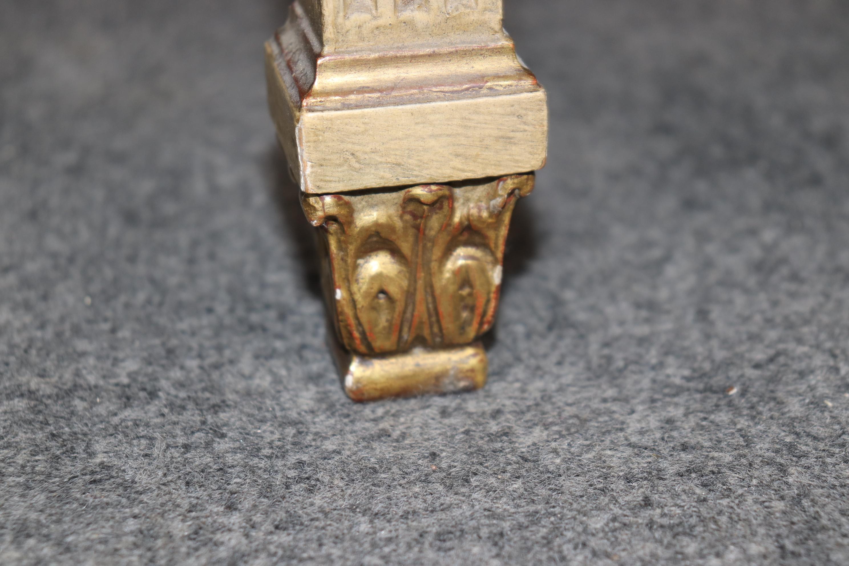 Mid-20th Century Fine Quality Creme Painted Gilded Marble Top Console Attributed Maison Jansen For Sale