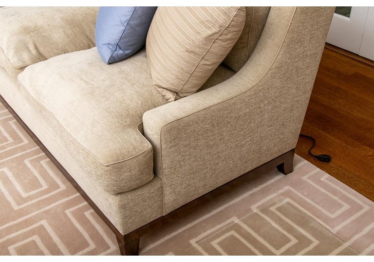 Fine Quality Custom Sofa with Accent Pillows For Sale at 1stDibs