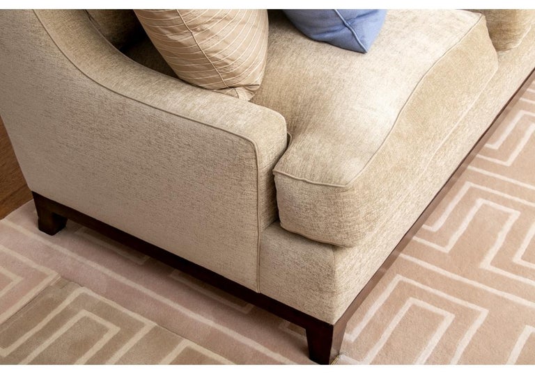 Fine Quality Custom Sofa with Accent Pillows For Sale at 1stDibs