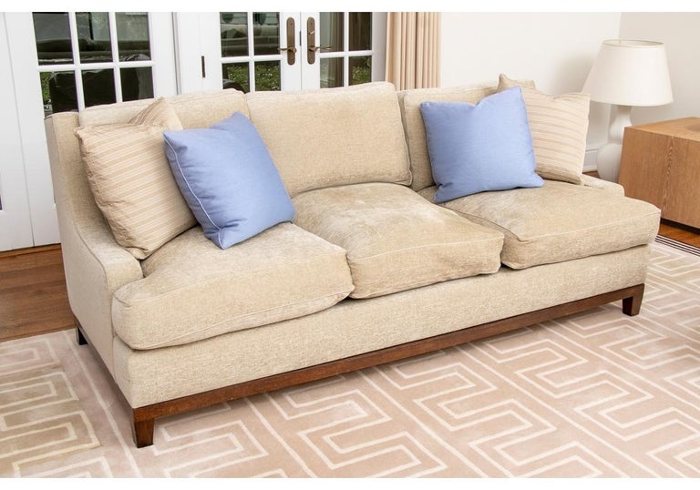 Fine Quality Custom Sofa with Accent Pillows For Sale at 1stDibs