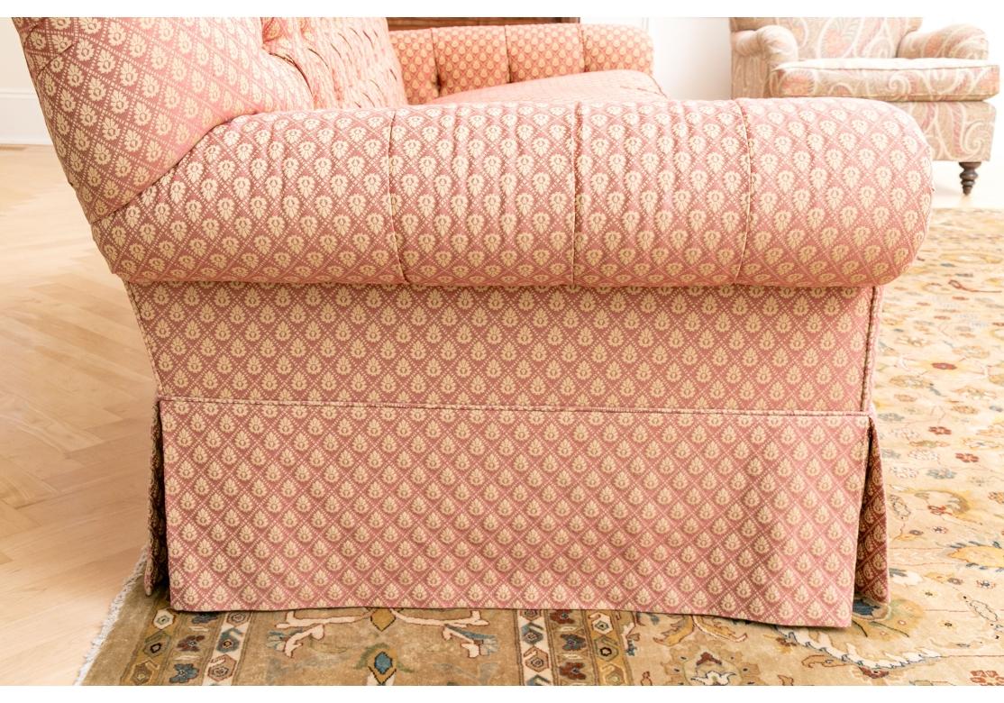 Fine Quality Custom Two Seat Sofa With Quilted Fabric For Sale 6