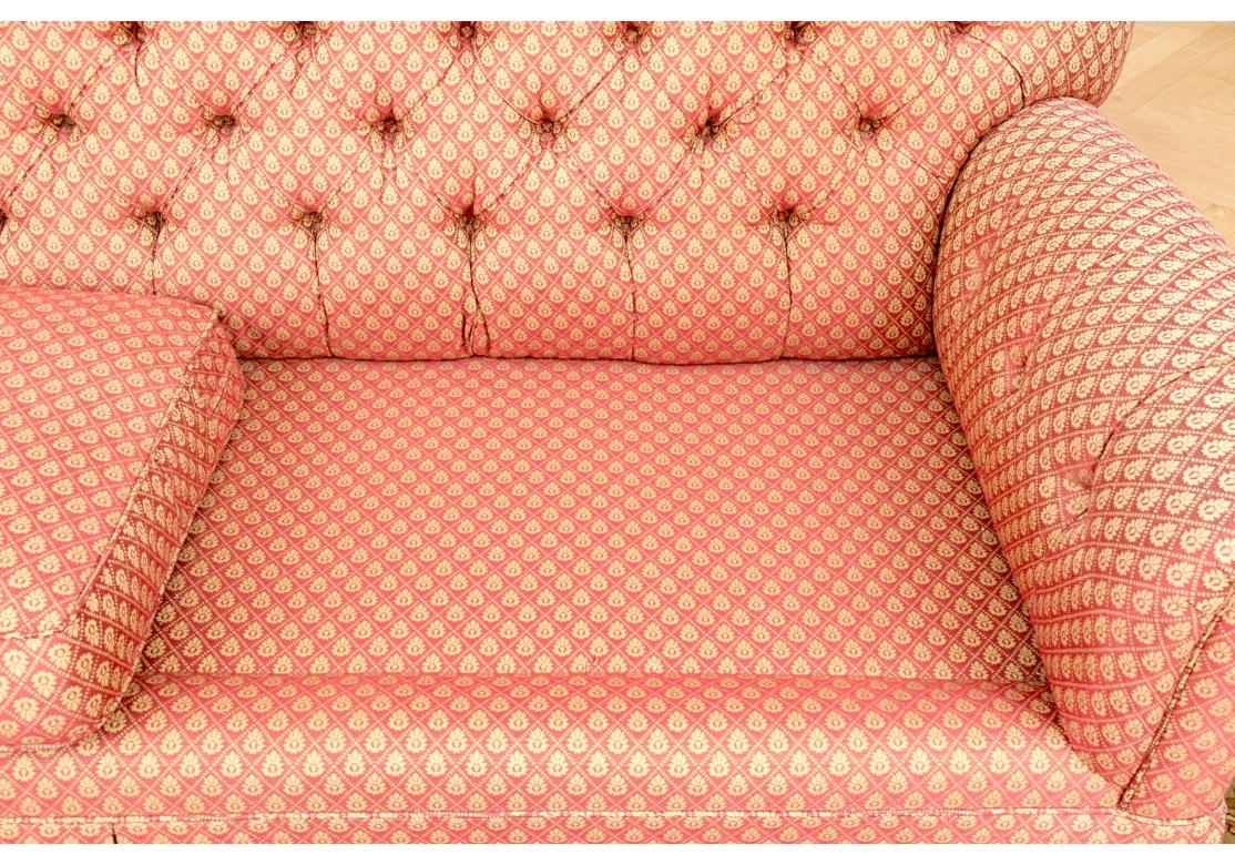 Fine Quality Custom Two Seat Sofa With Quilted Fabric For Sale 3