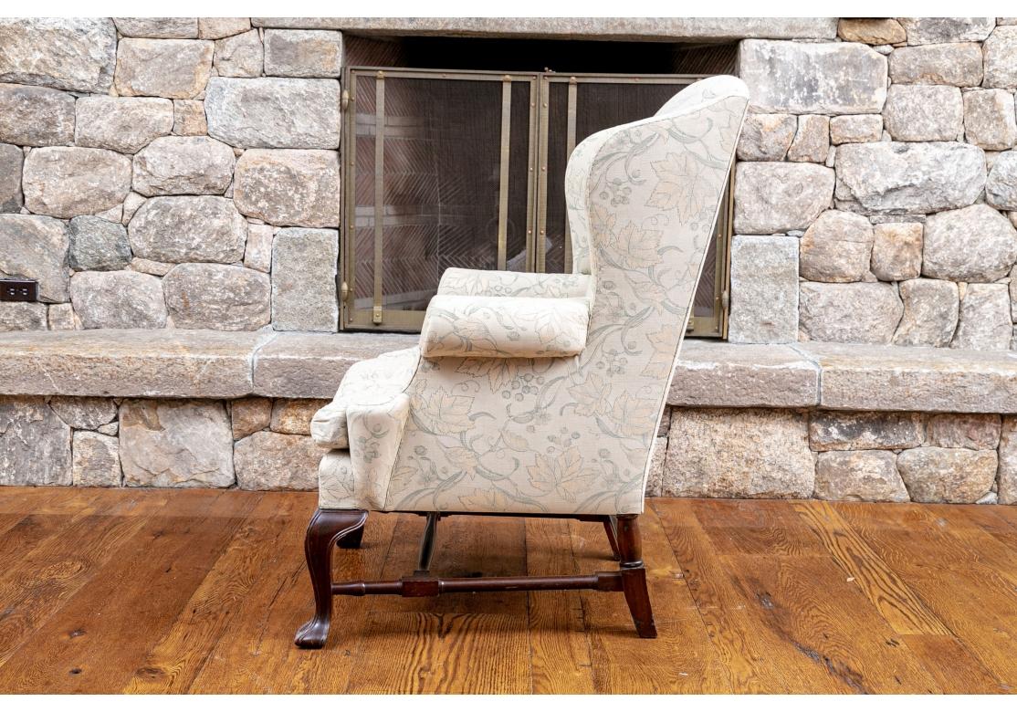 Fine Quality Custom Upholstered Wing Chair For Sale 3